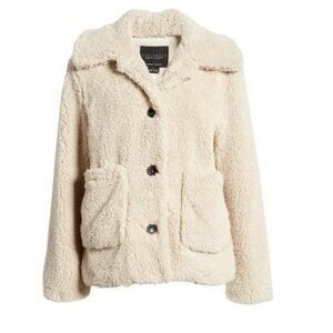 Sanctuary Faux Fur Teddy Coat (Plus Size)